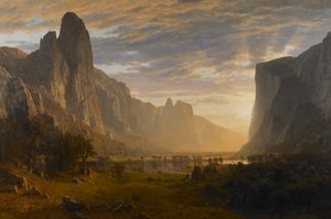 Ser ned i Yosemite Valley, Californien
