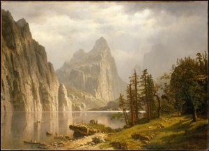 Merced River, Yosemite-dalen af Albert Bierstadt