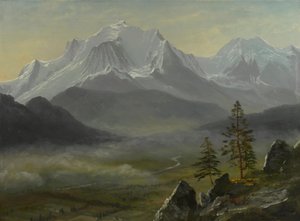 Mont Blanc af Albert Bierstadt