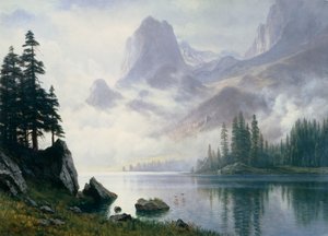 Bjerg ud af tågen af Albert Bierstadt