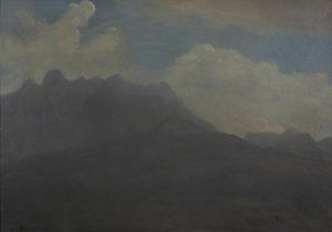 Bjerge og forbjerge af Albert Bierstadt