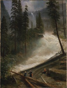 Nevada-vandfaldene, Yosemite af Albert Bierstadt