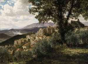 Olevano af Albert Bierstadt