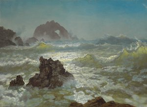 Seal Rock, Californien, ca. 1872 af Albert Bierstadt
