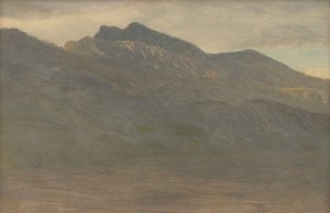 Fredfyldt udsigt over bjergene (White Mountains, New Hampshire) af Albert Bierstadt