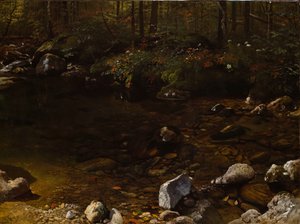 Shady Pool, White Mountains, New Hampshire, ca. 1869. af Albert Bierstadt