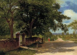 Gade i Nassau af Albert Bierstadt