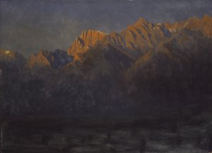 Solopgang i Sierra-bjergene af Albert Bierstadt