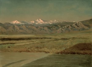 The Grand Tetons, Wyoming af Albert Bierstadt