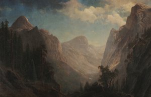 Udsigt i Yosemite-dalen af Albert Bierstadt