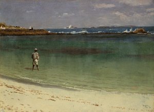 Kystscene i Vestindien af Albert Bierstadt