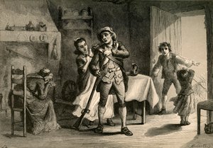 En minuts mand, der forbereder sig til krig, 1877.