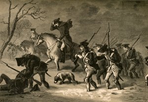 The March of the Valley Forge, 1877. af Albert Bobbett