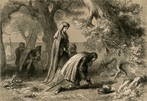 Thorfinn og Gudrid ved Vinelands kyst, 1877.