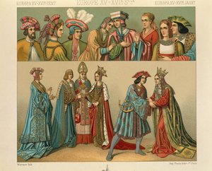 "Le Costume Historique" (The Complete Costume History) af Auguste Racinet, IV bind af Albert Charles August Racinet