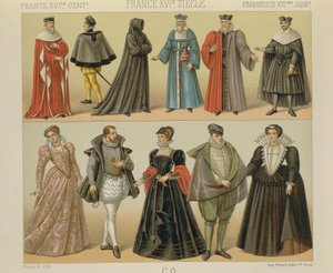 "Le Costume Historique" (The Complete Costume History) af Auguste Racinet, bind IV af Albert Charles August Racinet