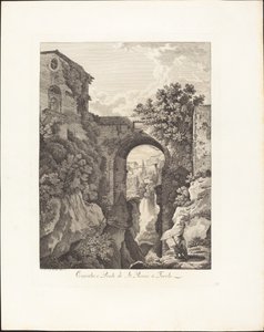 Vandfald og Ponte di San Rocco i Tivoli