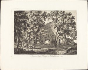 Den olympiske Jupiters tempel i Villa Adriana af Albert Christoph Dies