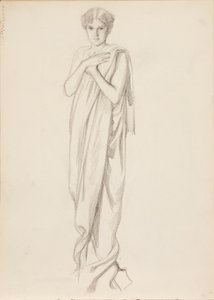 Aino Ackté som Alcestis, skitse af Albert Edelfelt