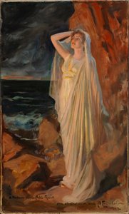 Aino Ackté som Alcestis ved Styx’ bredder af Albert Edelfelt