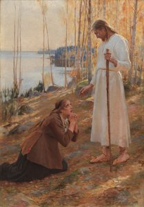 Kristus og Maria Magdalena – en finsk legende af Albert Edelfelt