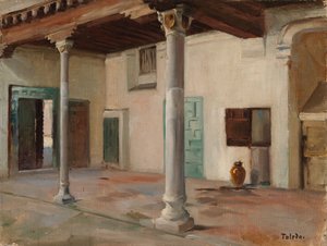 Gård i Toledo af Albert Edelfelt