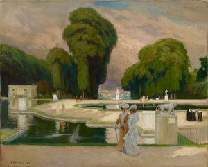 Fra St. Cloud Park, Paris af Albert Edelfelt