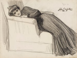 Hvilende kvinde af Albert Edelfelt