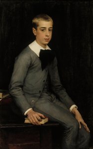 Portræt af løjtnant Alexandre Weissgerber de Stragéwicz som barn af Albert Edelfelt