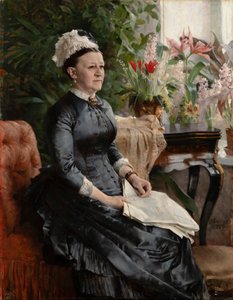 Portræt af fru Anna Sinebrychoff af Albert Edelfelt