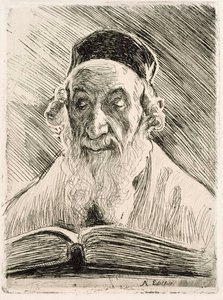 Rabbi-oplæsning af Albert Edelfelt