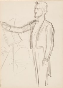Robert Kajanus, skitse til portræt af Albert Edelfelt
