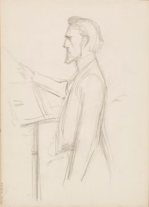 Robert Kajanus, skitse til portræt af Albert Edelfelt