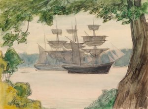 Sejlbåde i landskabet af Albert Edelfelt