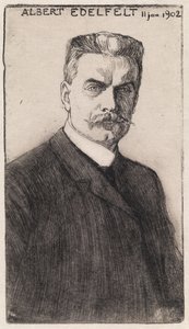 Selvportræt af Albert Edelfelt