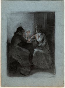 To kvinder ved et bord af Albert Edelfelt