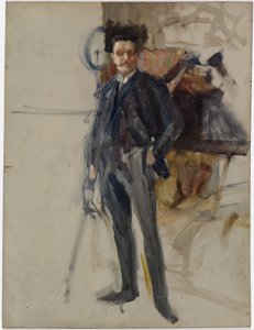 Ufærdigt selvportræt af Albert Edelfelt