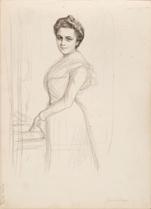 Camille Vallery-Radot, skitse til portræt af Albert Edelfelt