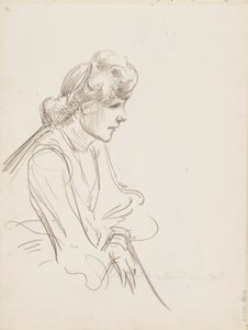 Siddende kvinde af Albert Edelfelt