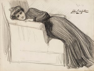 Hvilende kvinde af Albert Edelfelt