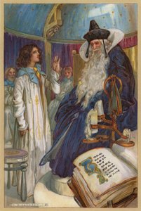 Jeg begyndte at tage mod til mig og beskrev hans Højhed en kort historie om mine adskillige eventyr (chromolitho) af Albert Edward Jackson
