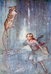Illustration til Alice i Eventyrland (farve litho)