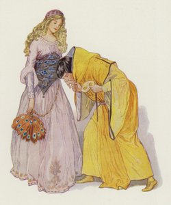 Shakespeare: Romeo og Julie (farve litho)