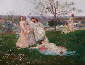 Forårsblomster, c.1897 af Albert Emile Artigue