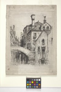 Rio Della Senza, Venedig (radering)
