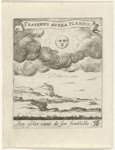 Landskab med måne Moralizing Love Emblems (serietitel) Devises et emblèmes d