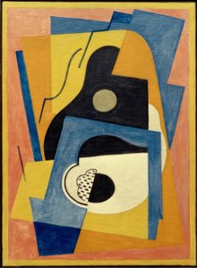 Komposition med guitar af Albert Gleizes