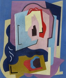 The Two Rhytham Elements; Les Deux Elements Rythmes, ca. 1923 (gouache på papir) af Albert Gleizes