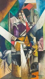 Kvinde med dyr (Madame Raymond Duchamp-Villon) af Albert Gleizes