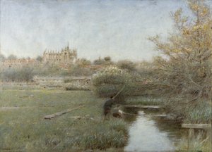 Arundel (akvarel, kropsfarve, pen og blæk på papir) af Albert Goodwin